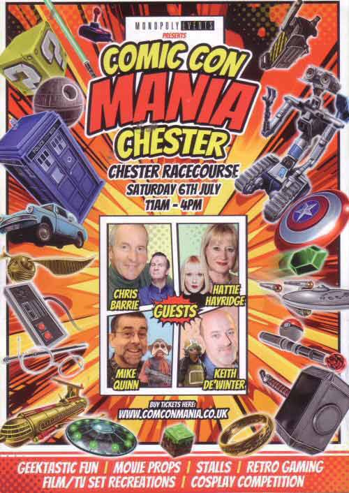 Chestertourist.com - Chester Comic Convention Chester Racecourse Chester Cheshire CH1 2LY Page One